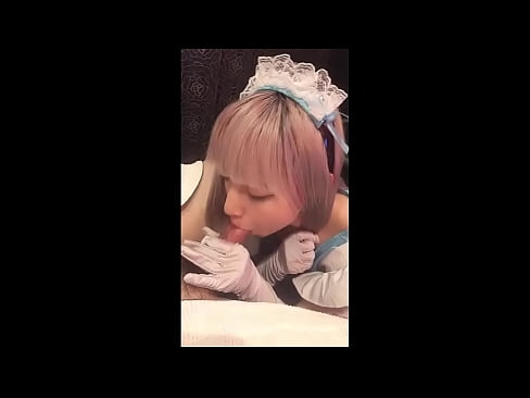 ❤️ Japāņu elks [mayuka], franču kalpones tērps, 1. daļa, minets un džerkstēšana ar losjonu ❤❌ Slepkavas pie mums